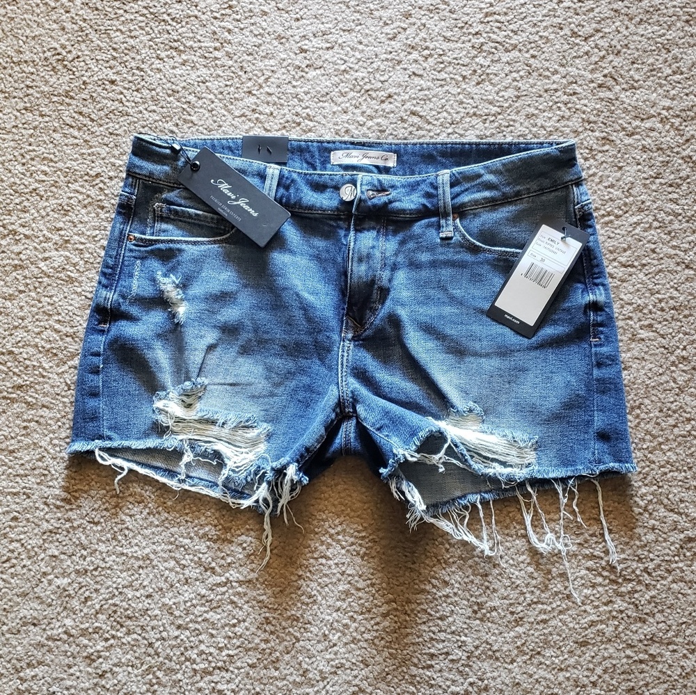 NWT Mavi distressed denim shorts